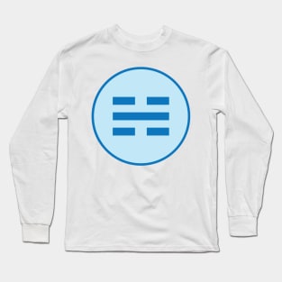 I Ching Water Trigram ( Kan ) Long Sleeve T-Shirt